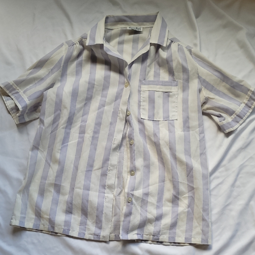 Classic Striped Button Down Shirt